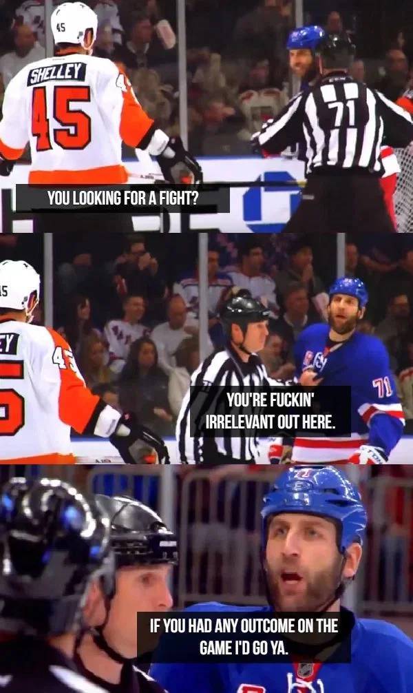 Hockey Players Are Professional Trash Talkers