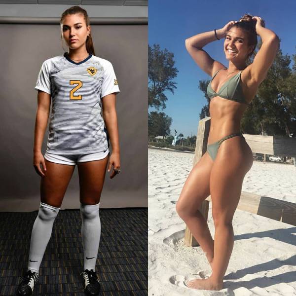 Beauties With And Without Their Uniform