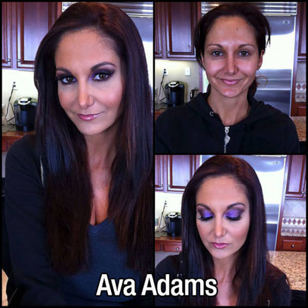 Adult Movie Stars With And Without Makeup