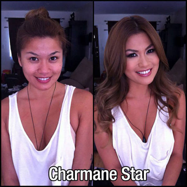 Adult Movie Stars With And Without Makeup