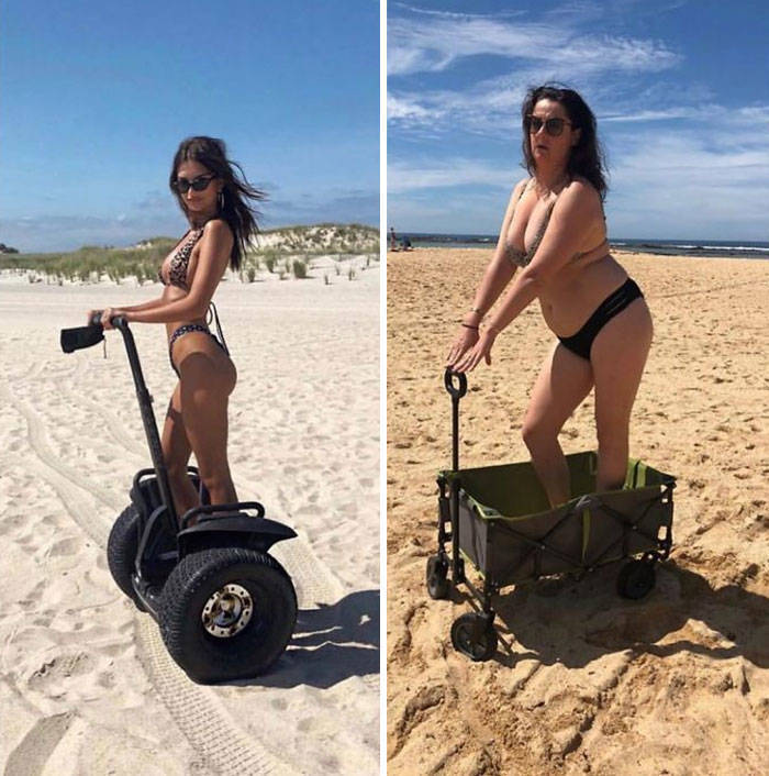 Woman Recreates Celebrity Photos In Funny Ways