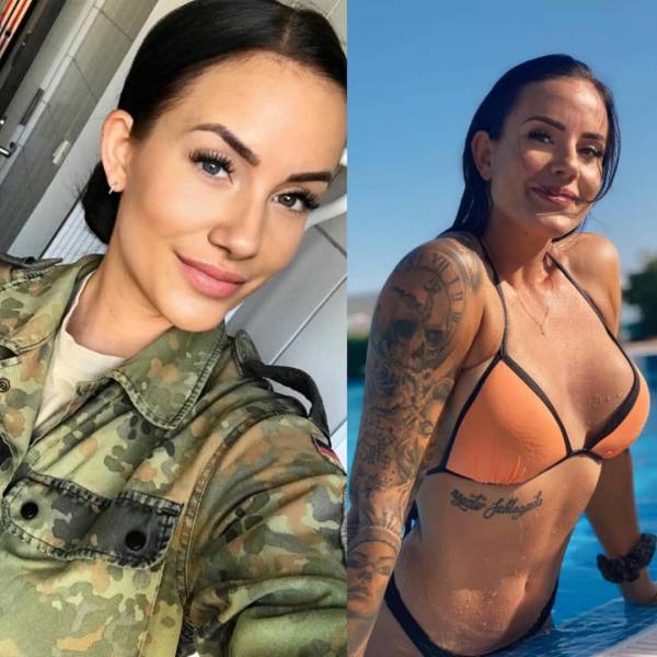 Hot Girls With And Without Their Uniforms