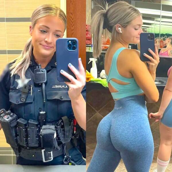 Sexy Girls With And Without Their Uniforms