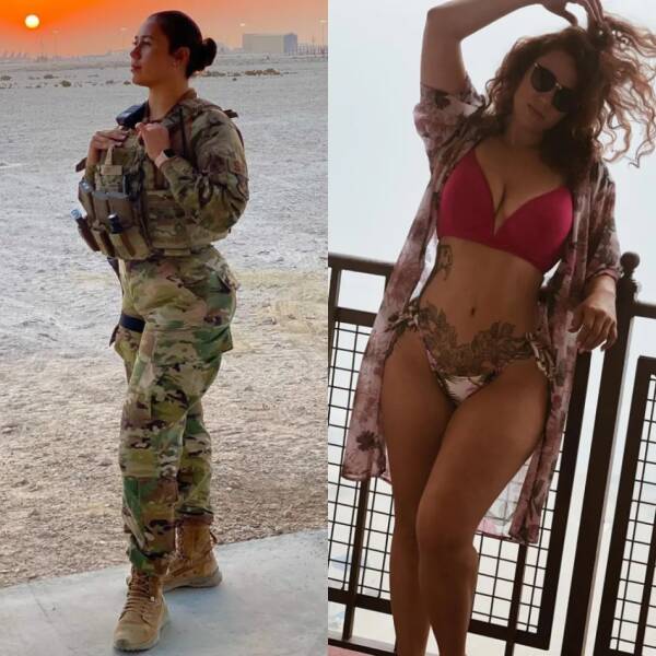 Sexy Girls With And Without Their Uniforms