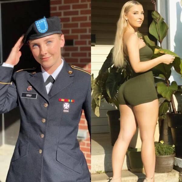 Sexy Girls With And Without Their Uniforms