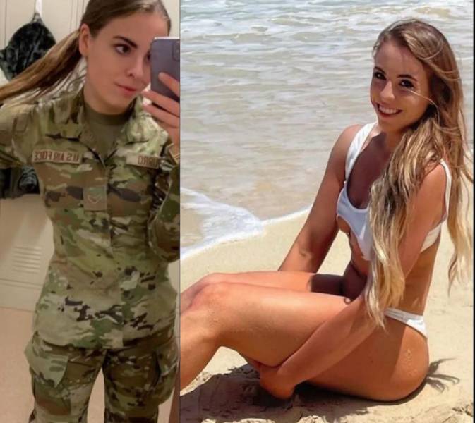 Sexy Girls Taking Off Their Uniforms