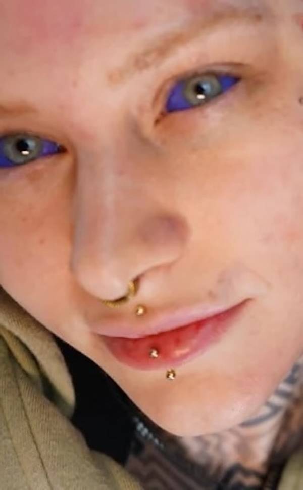 strange black eyes