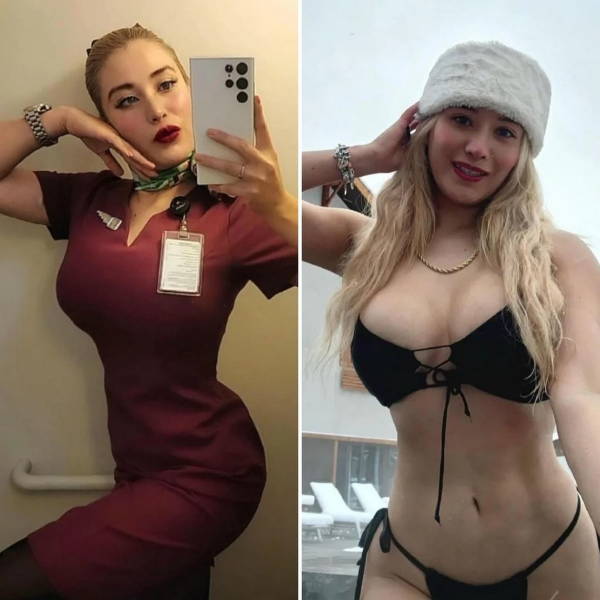 hot flight attendants with and without their uniforms 40 pics 3.html - 40 HD Photos | Premium Gallery 2026