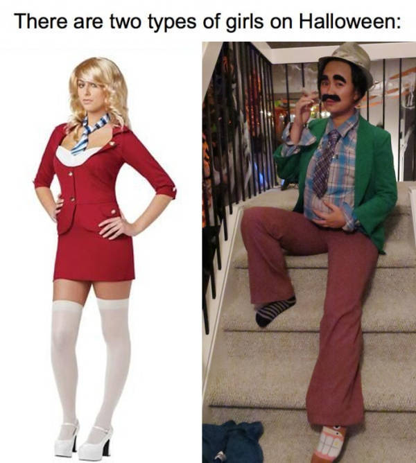 Different Girls – Different Halloween Costumes