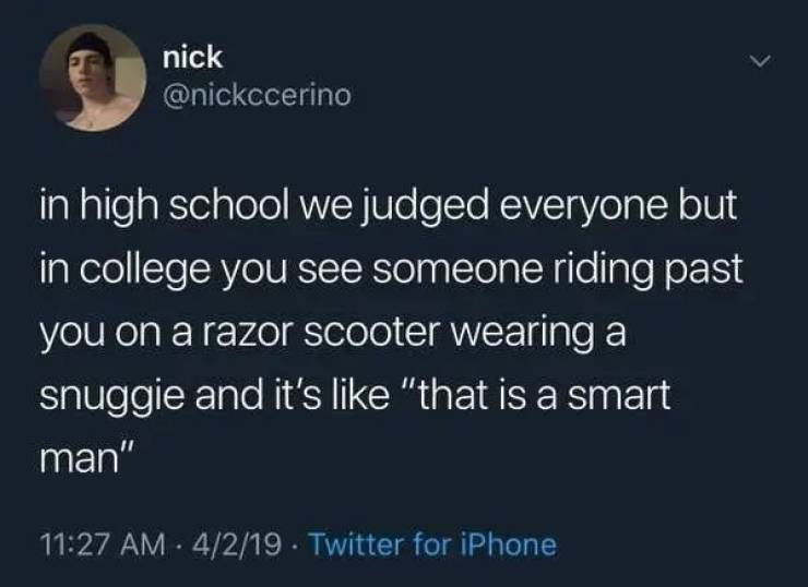 Ah, College Years…
