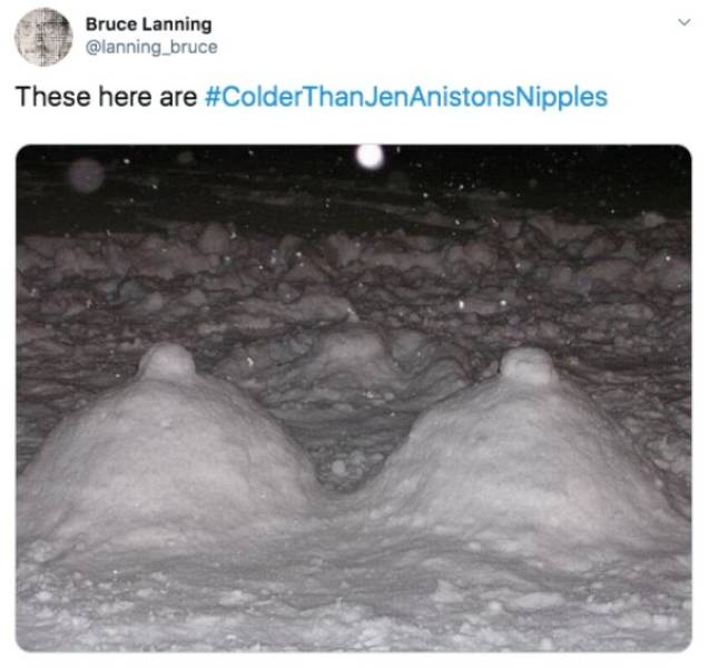 What’s Colder Than Jennifer Aniston’s Nipples?