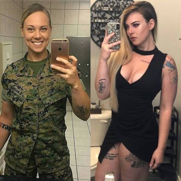Beautiful In Uniform, Beautiful Without It!