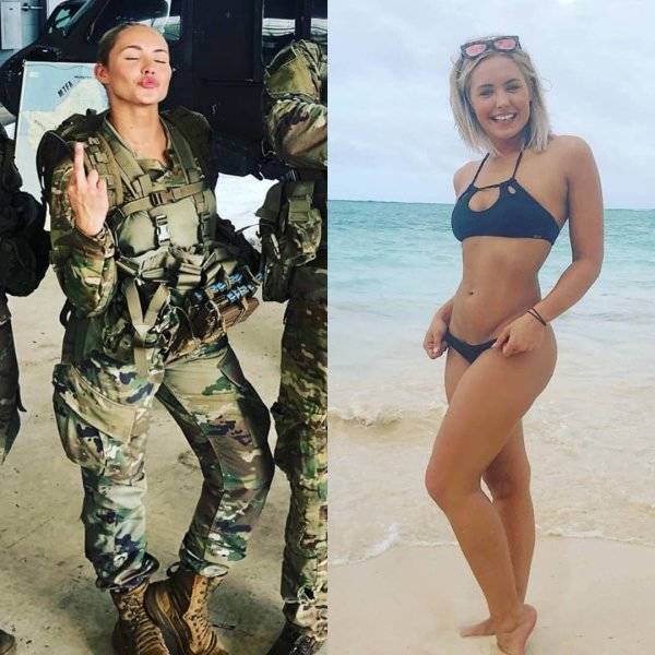 Beautiful In Uniform, Beautiful Without It!