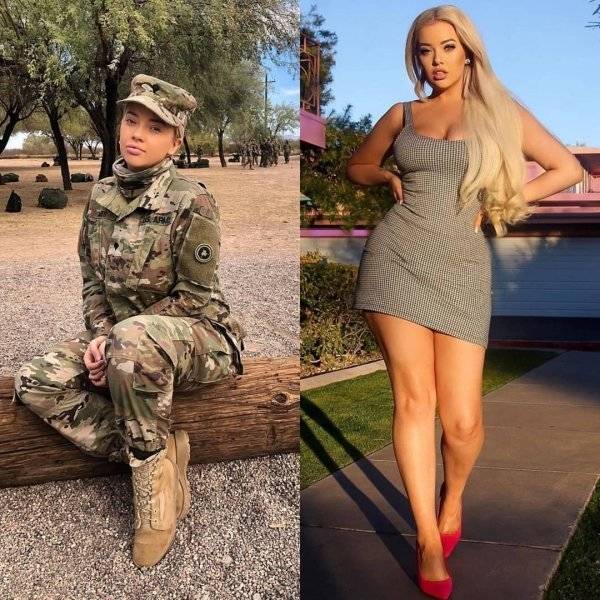 Beautiful In Uniform, Beautiful Without It!