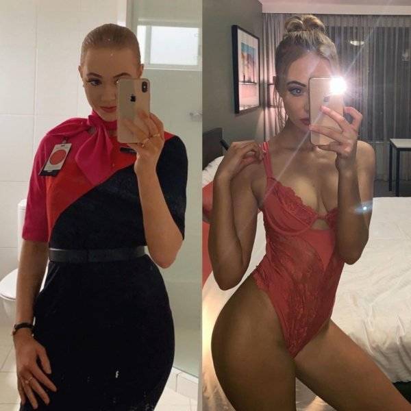 Fly Away With These Hot Flight Attendants