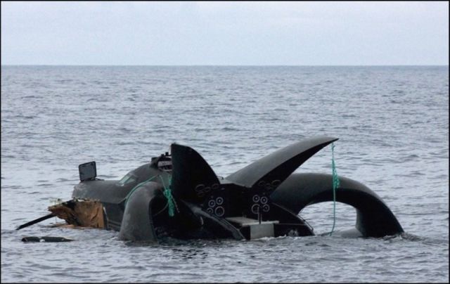 Trimaran Ady Gil Goes Down (15 pics + 2 videos)