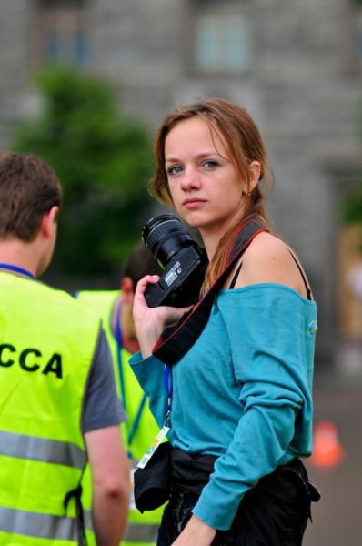 Cute Female Photographers Being photographed