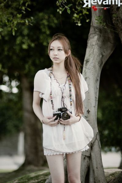 Cute Female Photographers Being photographed