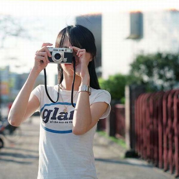 Cute Female Photographers Being photographed