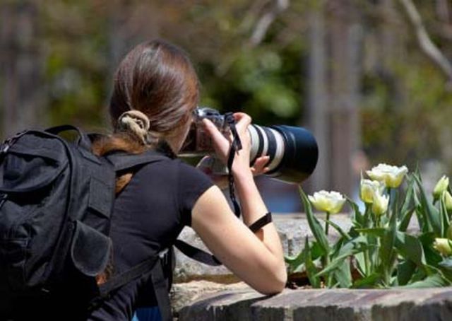 Cute Female Photographers Being photographed