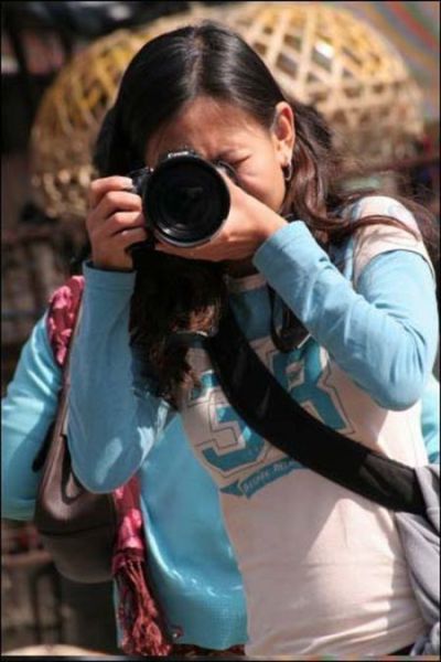 Cute Female Photographers Being photographed