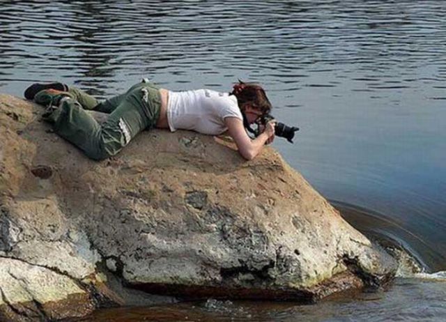 Cute Female Photographers Being photographed