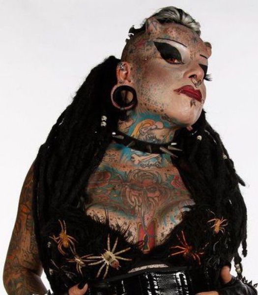 Scary Looking Goth Woman