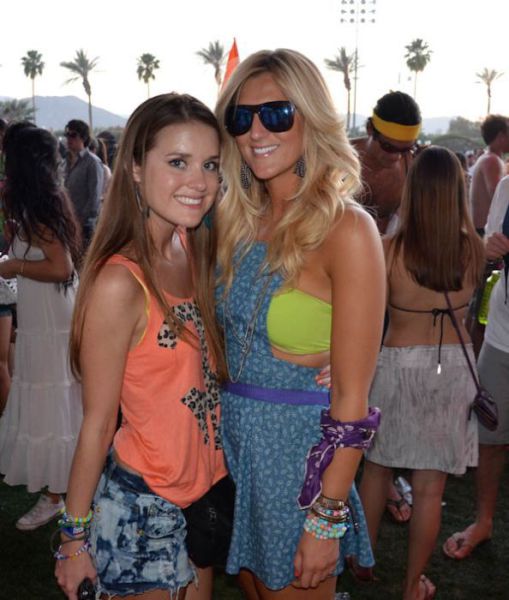Coachella Music Festival: Half Naked Hot Young White Chicks Dancing