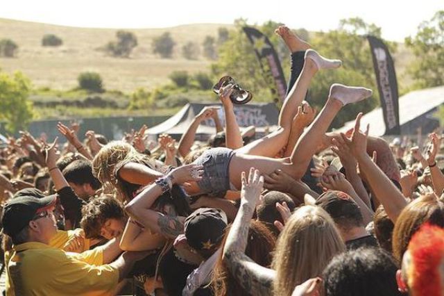 Girls from Rockstar Mayhem Festival 2011