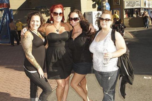 Girls from Rockstar Mayhem Festival 2011