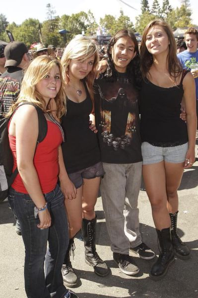 Girls from Rockstar Mayhem Festival 2011