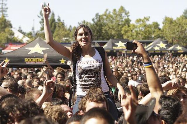 Girls from Rockstar Mayhem Festival 2011