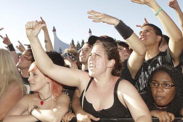 Girls from Rockstar Mayhem Festival 2011