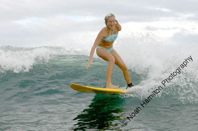 Awesome One-Armed Surfer