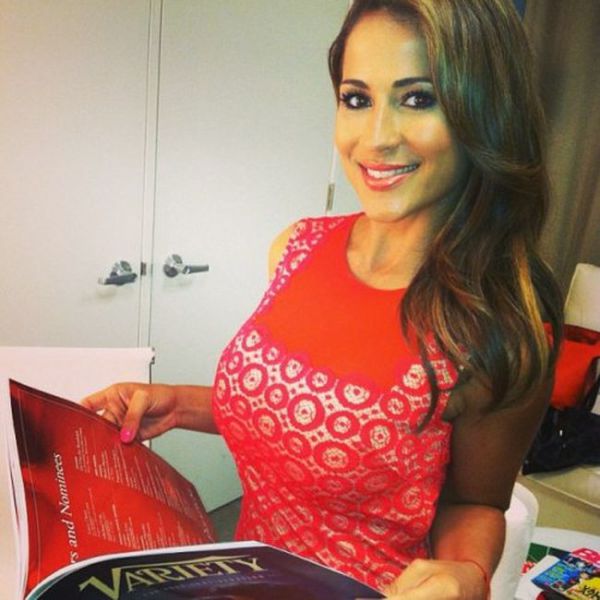 The Beautiful Busty Brunette Who Presents the Weather