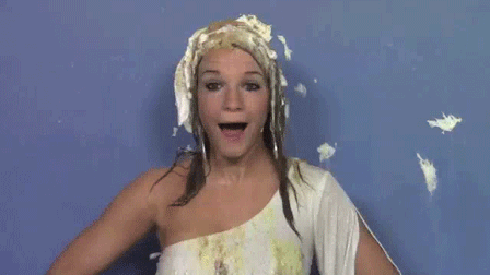 Bikini Girls Take a Pie in the Face