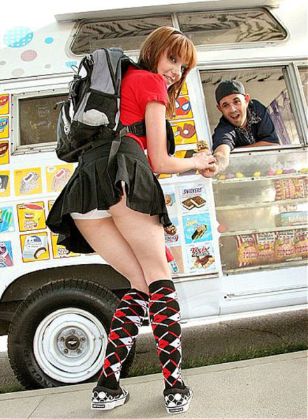 Babes Looking Hot While Eating Ice Cream